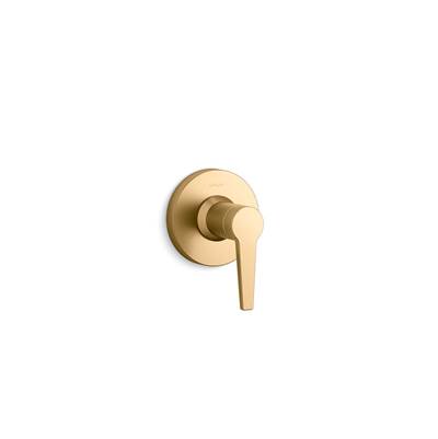 Kohler Pitch Mastershower Transfer Valve Trim - Vibrant Brushed Moderne Brass