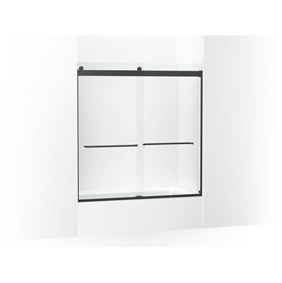 Kohler Levity Sliding Bath Door, 62'' H X 56-5/8 - 59-5/8'' W, with 1/4'' Thick Crystal Clear...