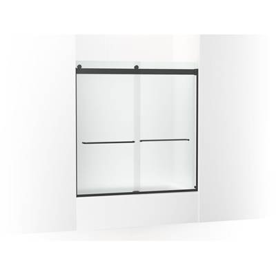 Kohler Levity Sliding Bath Door, 62'' H X 56-5/8 - 59-5/8'' W, with 1/4'' Thick Frosted Glass -...