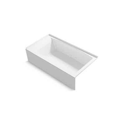 Entity 60'' x 32'' alcove bath with right drain - White