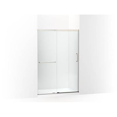 Elate Sliding shower door, 70-1/2'' H x 44-1/4 - 47-5/8'' W, with 1/4'' thick Crystal Clear glass - Matte Nickel