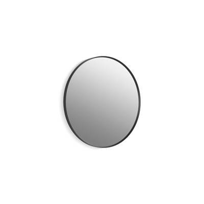 Essential 28'' round framed mirror - Matte Black