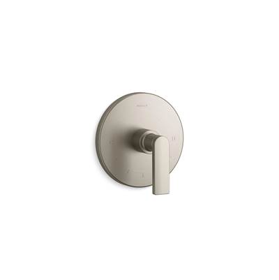 Composed MasterShower temperature control valve trim with lever handle