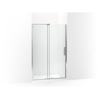 Echelon Sliding shower door, 71-3/4'' H x 43-3/4 - 47-3/4'' W, with 5/16'' thick Crystal Clear glass - Bright Polished Silver