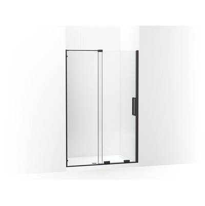 Echelon Sliding shower door, 71-3/4'' H x 43-3/4 - 47-3/4'' W, with 5/16'' thick Crystal Clear glass - Matte Black