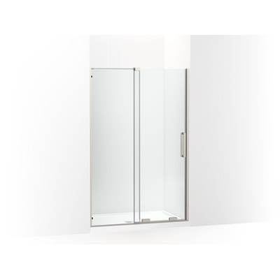 Echelon Sliding shower door, 71-3/4'' H x 43-3/4 - 47-3/4'' W, with 5/16'' thick Crystal Clear glass - Anodized Brushed Nickel
