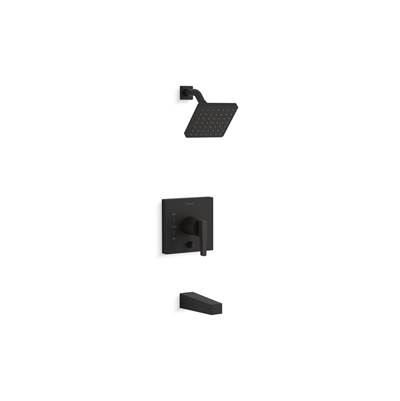 Kohler Honesty Rite-Temp bath and shower trim kit with push-button diverter, 1.75 gpm - Matte Black