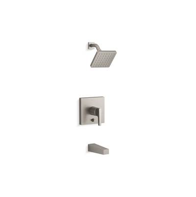 Kohler Honesty Rite-Temp bath and shower trim kit with push-button diverter, 1.75 gpm - Vibrant Brushed Nickel