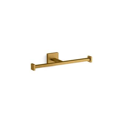 Kohler Square Double toilet paper holder - Vibrant Brushed Moderne Brass