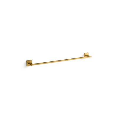 Kohler Square 24'' towel bar - Vibrant Brushed Moderne Brass