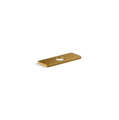 Kohler Parallel Escutcheon Plate - Vibrant Brushed Moderne Brass