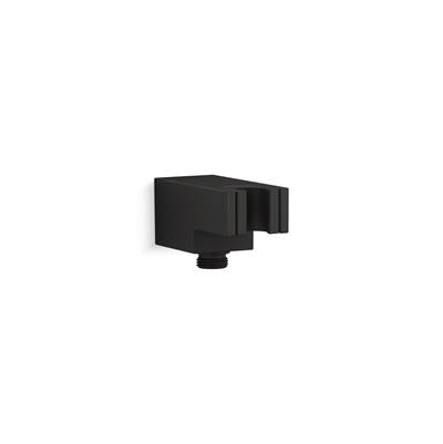 Kohler Statement Wall-mount handshower holder with supply elbow and check valve - Matte Black