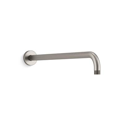 Kohler Statement 19'' wall-mount single-function rainhead arm and flange - Vibrant Brushed Nickel