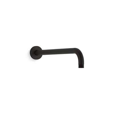 Kohler Statement 15-1/2'' wall-mount single-function rainhead arm and flange - Matte Black