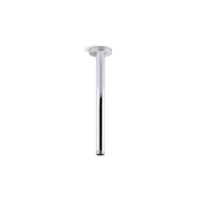 Kohler Statement 12'' ceiling-mount single-function rainhead arm and flange - Polished Chrome