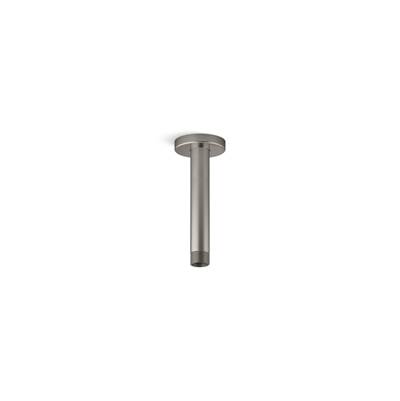 Kohler Statement 6'' ceiling-mount single-function rainhead arm and flange - Vibrant Brushed Nickel