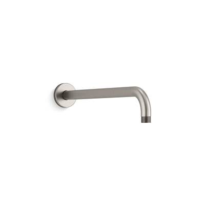 Kohler Statement 15-1/2'' wall-mount single-function rainhead arm and flange - Vibrant Brushed Nickel
