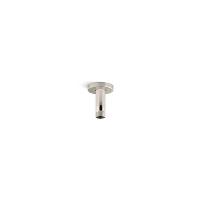 Kohler Statement 3'' ceiling-mount single-function rainhead arm and flange - Vibrant Polished Nickel