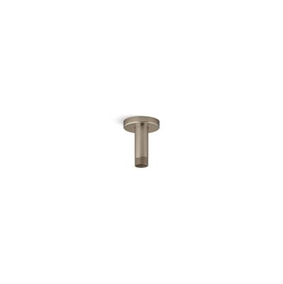 Kohler Statement 3'' ceiling-mount single-function rainhead arm and flange - Vibrant Brushed Bronze