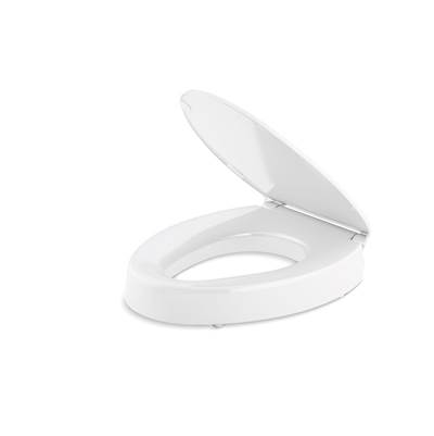 Kohler Hyten Elevated Quiet-CloseE elongated toilet seat - White
