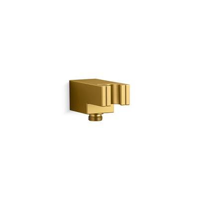 Kohler Statement Wall-mount handshower holder with supply elbow and check valve - Vibrant Brushed Moderne Brass