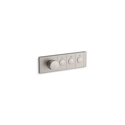 Anthem Three-outlet recessed mechanical thermostatic valve control