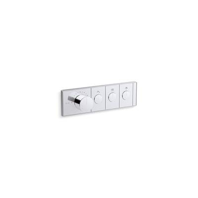 Anthem Three-outlet recessed mechanical thermostatic valve control