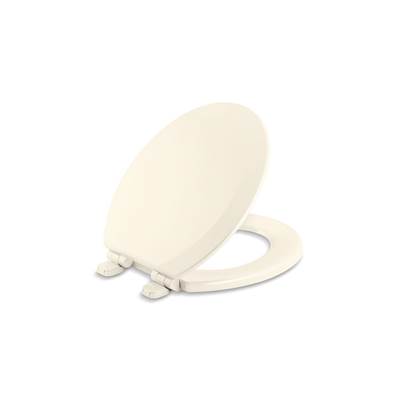 Kohler TrikoE Quiet-CloseE round-front toilet seat - Biscuit