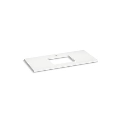 Silestone 49'' quartz vanity top with rectangular cutout