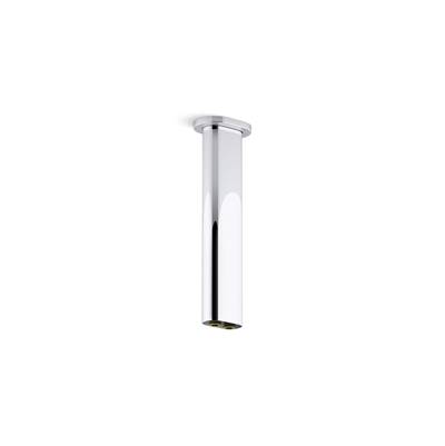 Statement 10'' ceiling-mount two-function rainhead arm and flange