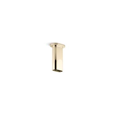 Kohler Statement 5'' ceiling-mount two-function rainhead arm and flange - French Gold