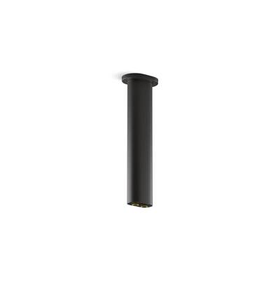 Kohler Statement 10'' ceiling-mount two-function rainhead arm and flange - Matte Black