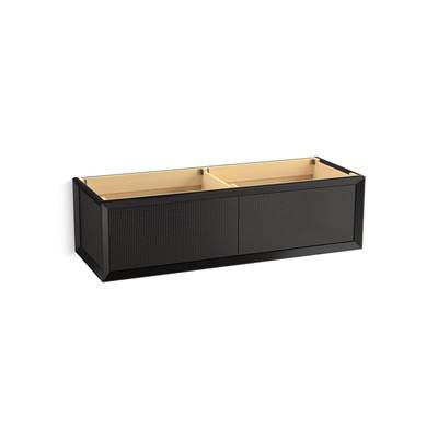 Enivo 60'' wall-hung bathroom vanity cabinet - Gloss Black