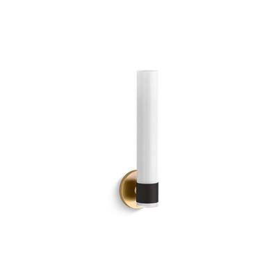Kohler Purist One-light Sconce - Black with Brass Trim