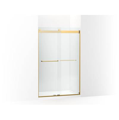 Kohler Levity Sliding Shower Door, 74'' H X 44-5/8 - 47-5/8'' W, with 1/4'' Thick Crystal Clear...