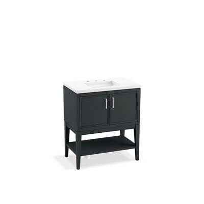 Kohler Winnow 30'' bathroom vanity cabinet with sink and quartz top - Slate Grey