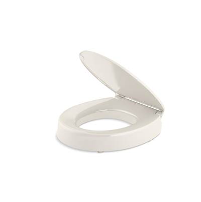 Kohler Hyten Elevated Quiet-CloseE round-front toilet seat - Biscuit