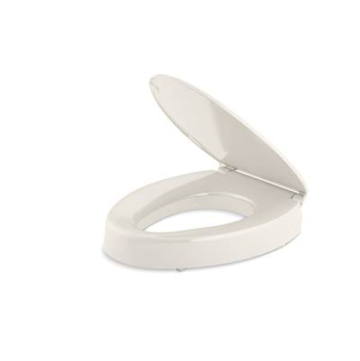 Kohler Hyten Elevated Quiet-CloseE elongated toilet seat - Biscuit