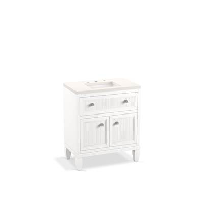 Hearthaven 30'' bathroom vanity cabinet with sink and quartz top