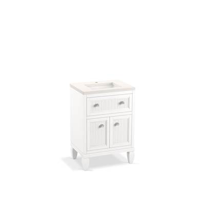 Hearthaven 24'' bathroom vanity cabinet with sink and quartz top