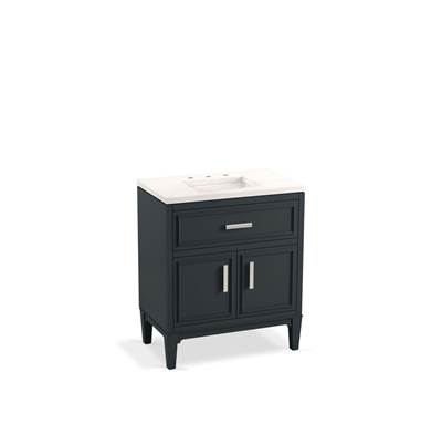 Kohler Southerk 30'' bathroom vanity cabinet with sink and quartz top - Slate Grey