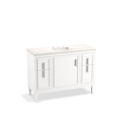 Southerk 48'' bathroom vanity cabinet with sink and quartz top