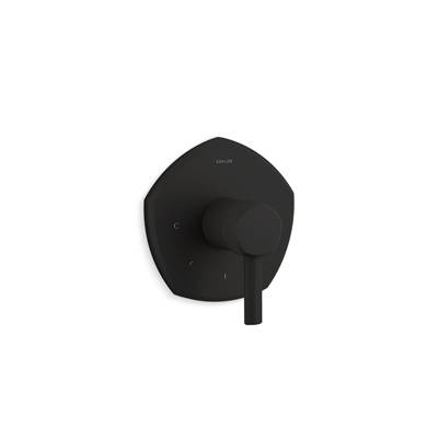 Kohler Occasion Mastershower Temperature Control Valve Trim with Lever Handle - Matte Black