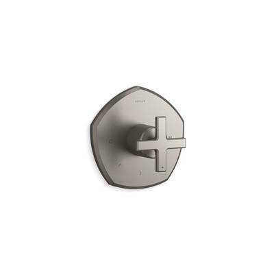 Kohler Occasion Mastershower Temperature Control Valve Trim with Cross Handle - Vibrant Brushed...