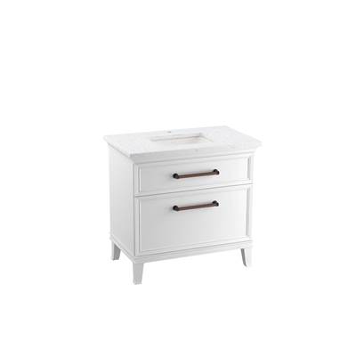 ArtifactsE 36'' bathroom vanity cabinet with sink and quartz top
