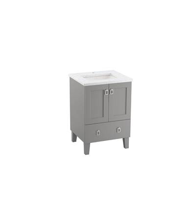 24'' bathroom vanity cabinet with sink and quartz top