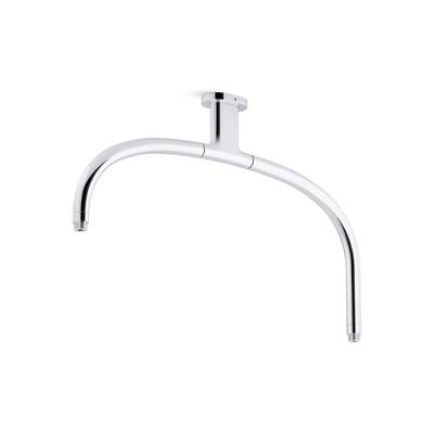 Kohler Statement Ceiling-mount single-function dual rainhead arm - Polished Chrome