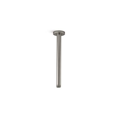 Kohler Statement 12'' ceiling-mount single-function rainhead arm and flange - Vibrant Brushed Nickel