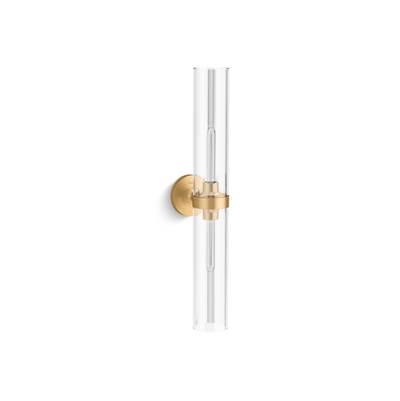 Kohler Purist Two-light sconce - Brushed Moderne Brass