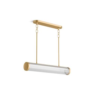 Kohler Purist 34'' LED Linear Chandelier - Brushed Moderne Brass